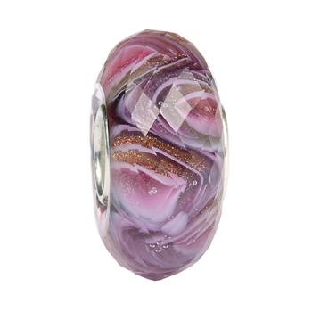 Hot Lavender Sparkle Gravity Waves Fragments - Ogerbeads Glas